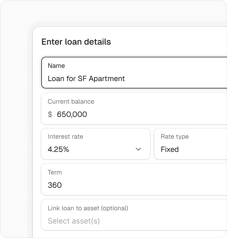 Manual account management interface