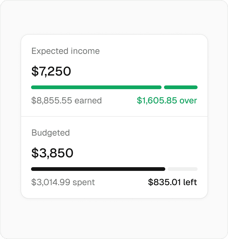 Budget optimization interface
